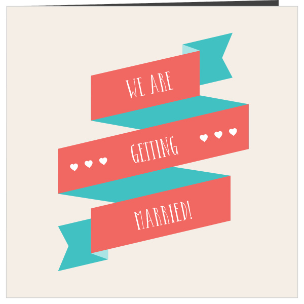 Customize this trendy wedding invite. With the rare square format and folded four panel design, you have plenty of room to include your favorite engagement photo as well as all the wedding day details! Change the colors to match you wedding scheme perfectly!