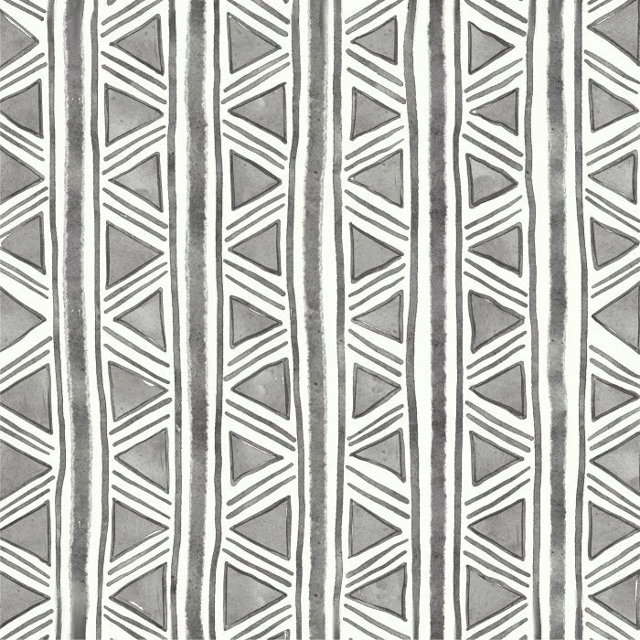 Add a boho accent wall to any room in your home with our Irregular Triangles Peel And Stick Removable Wallpaper.