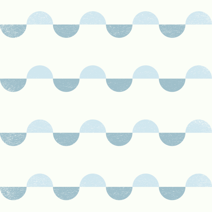 Add a touch of retro flair to any wall in your home with our Scalloped Stripes Peel And Stick Removable Wallpaper.