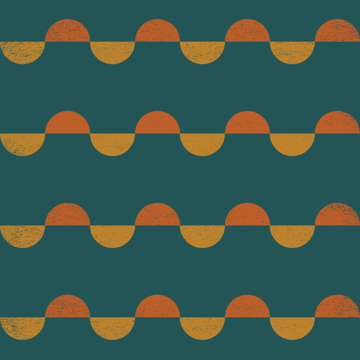 Add a touch of retro flair to any wall in your home with our Scalloped Stripes Peel And Stick Removable Wallpaper.
