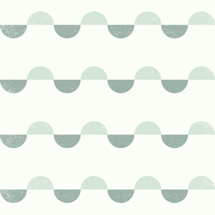 Add a touch of retro flair to any wall in your home with our Scalloped Stripes Peel And Stick Removable Wallpaper.