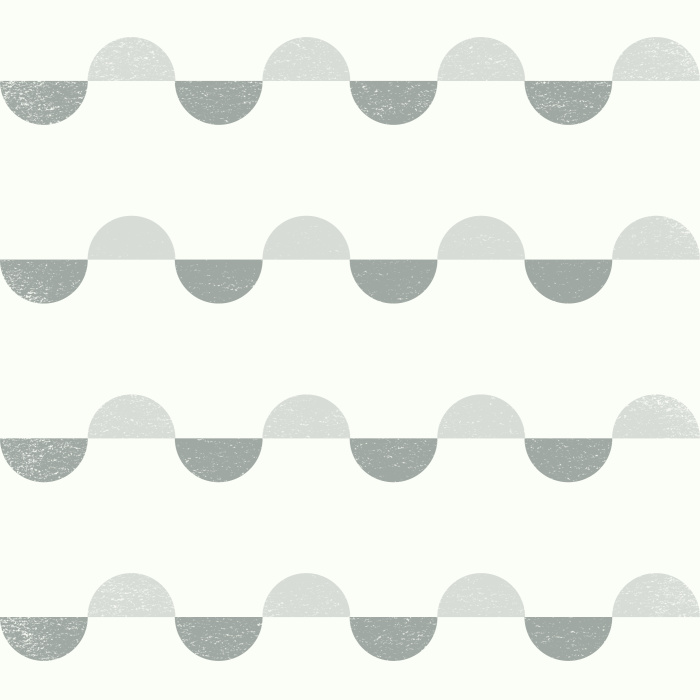Add a touch of retro flair to any wall in your home with our Scalloped Stripes Peel And Stick Removable Wallpaper.