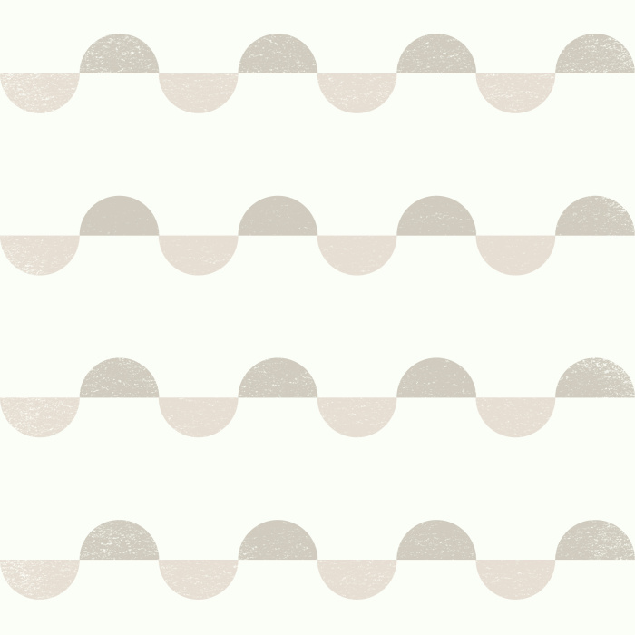 Add a touch of retro flair to any wall in your home with our Scalloped Stripes Peel And Stick Removable Wallpaper.