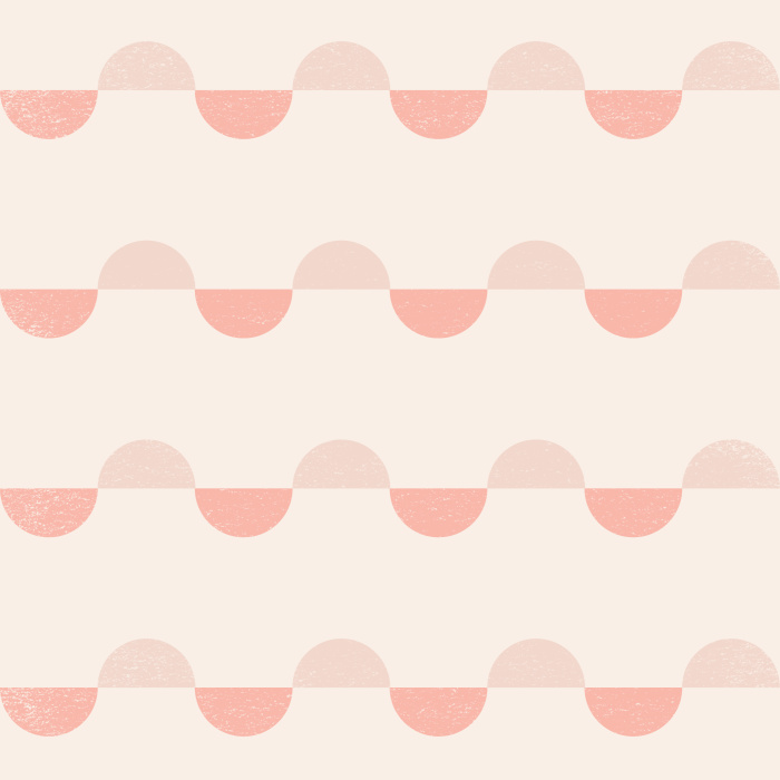 Add a touch of retro flair to any wall in your home with our Scalloped Stripes Peel And Stick Removable Wallpaper.