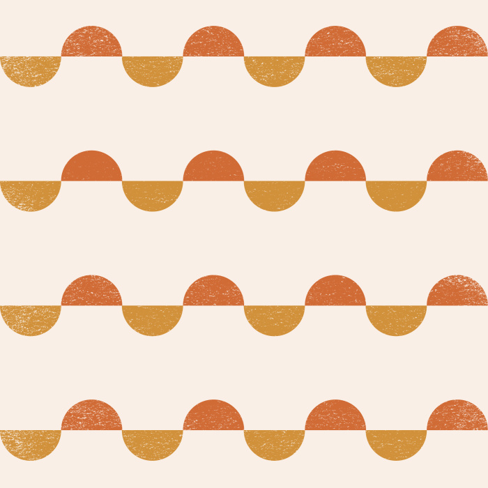 Add a touch of retro flair to any wall in your home with our Scalloped Stripes Peel And Stick Removable Wallpaper.