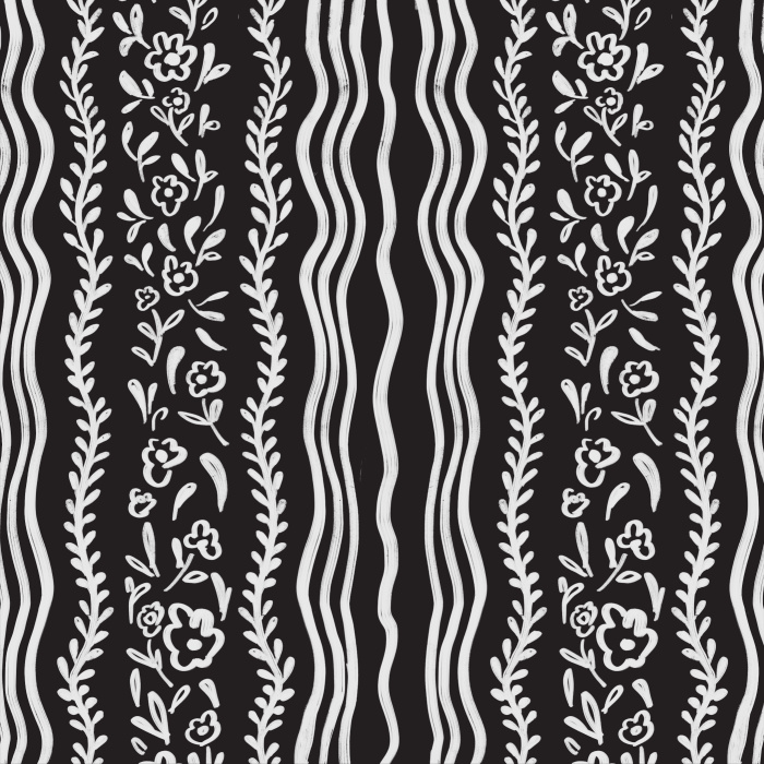 Create a quaint cottagecore look on any wall in your home with our Sweet Floral Stripe Peel And Stick Removable Wallpaper.