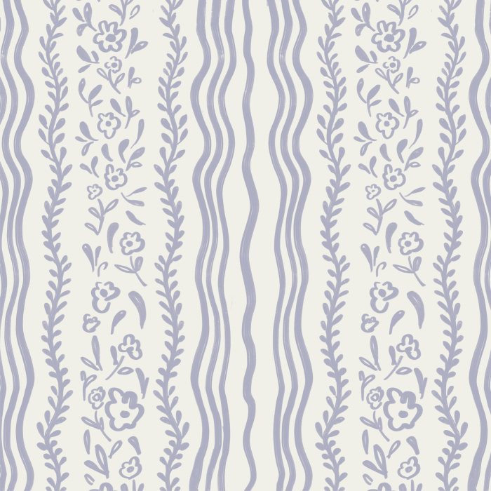 Create a quaint cottagecore look on any wall in your home with our Sweet Floral Stripe Peel And Stick Removable Wallpaper.