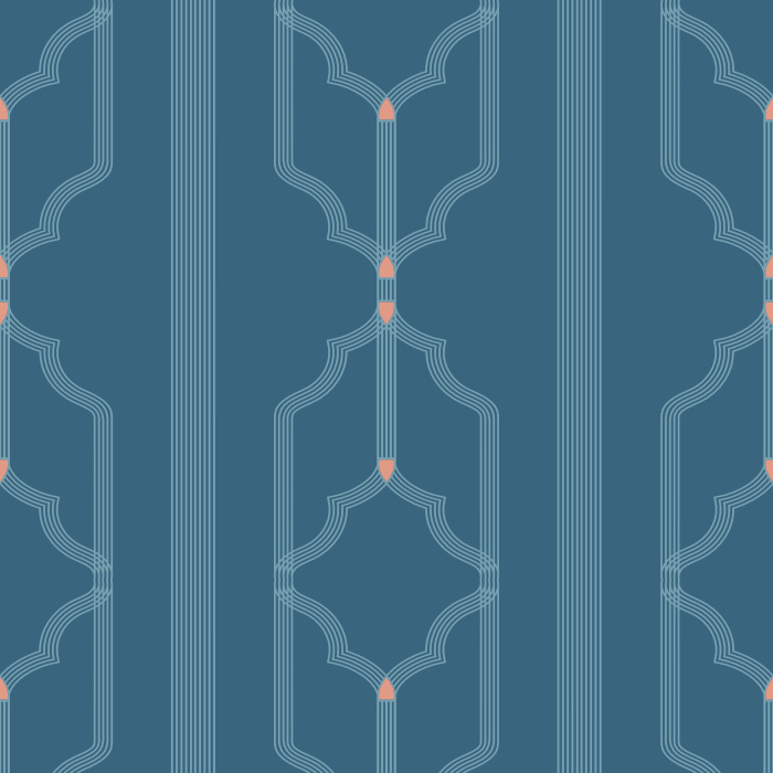 Upgrade your space with our Interlocked Stripes Peel and Stick Removable Wallpaper.