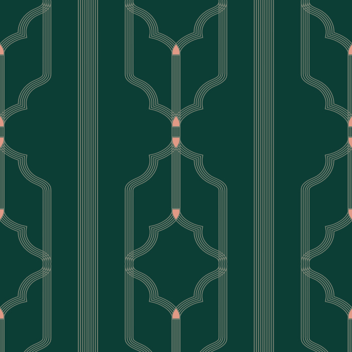 Upgrade your space with our Interlocked Stripes Peel and Stick Removable Wallpaper.