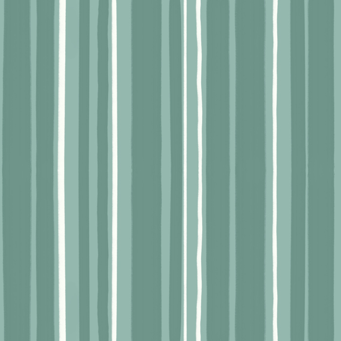 Add some fun to your interior design with our Mint Stripe Peel and Stick Removable Wallpaper. 