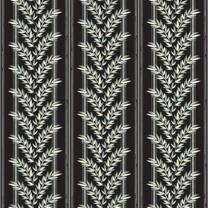 Our Linear Leaves Peel And Stick Removable Wallpaper adds a touch of greenery to any wall in your home.