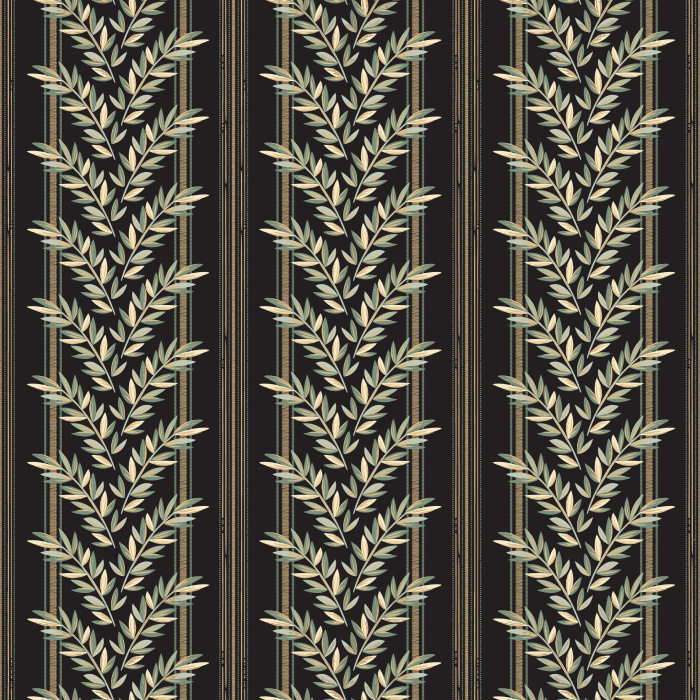 Our Linear Leaves Peel And Stick Removable Wallpaper adds a touch of greenery to any wall in your home.