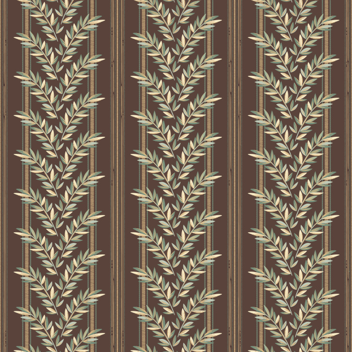 Our Linear Leaves Peel And Stick Removable Wallpaper adds a touch of greenery to any wall in your home.