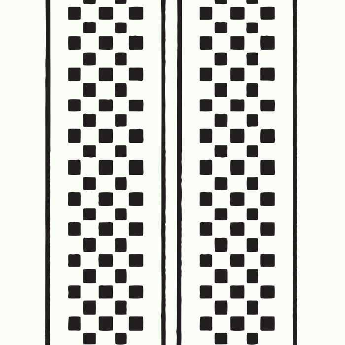 Add an eye-catching accent to any wall in your home with our Checkerboard Stripe Peel And Stick Removable Wallpaper.