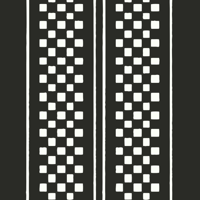 Add an eye-catching accent to any wall in your home with our Checkerboard Stripe Peel And Stick Removable Wallpaper.