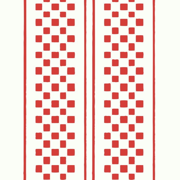 Add an eye-catching accent to any wall in your home with our Checkerboard Stripe Peel And Stick Removable Wallpaper.