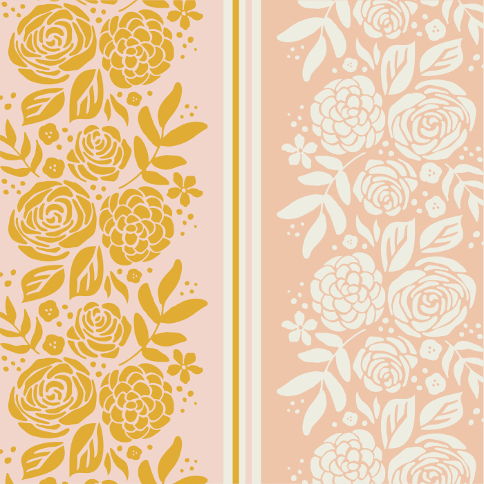 Our Apron Floral Peel And Stick Removable Wallpaper adds a classic touch to any wall in your home.