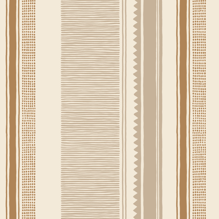 Add a boho touch to any wall in your home with our Artisanal Stripes Peel And Stick Removable Wallpaper.