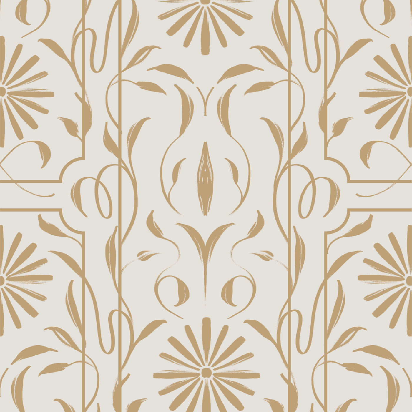 Trellised Vines Wallpaper