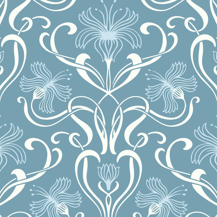 Add a vintage floral touch to any wall in your home with our Swirling Nouveau Peel And Stick Removable Wallpaper.