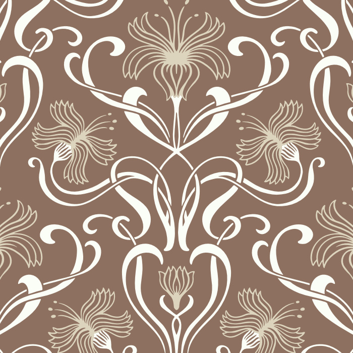 Add a vintage floral touch to any wall in your home with our Swirling Nouveau Peel And Stick Removable Wallpaper.