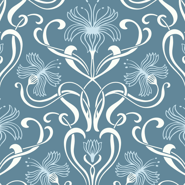 Add a vintage floral touch to any wall in your home with our Swirling Nouveau Peel And Stick Removable Wallpaper.