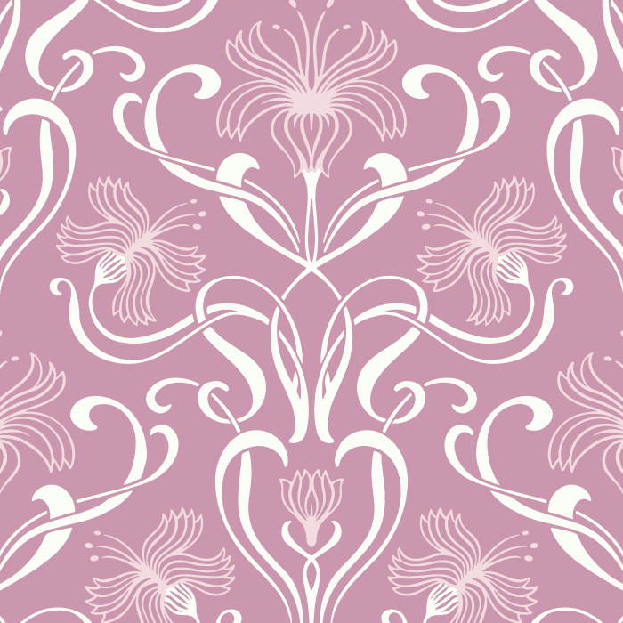 Add a vintage floral touch to any wall in your home with our Swirling Nouveau Peel And Stick Removable Wallpaper.