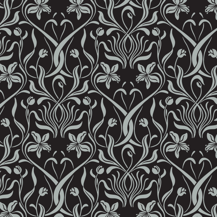 Transform your home into an elegant masterpiece with our Iris Nouveau Peel and Stick Removable Wallpaper.