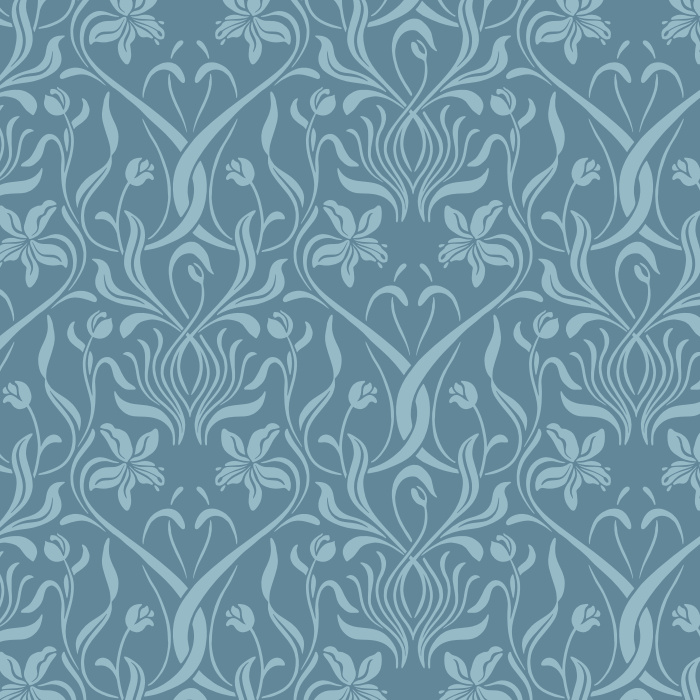 Transform your home into an elegant masterpiece with our Iris Nouveau Peel and Stick Removable Wallpaper.