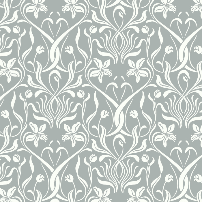 Transform your home into an elegant masterpiece with our Iris Nouveau Peel and Stick Removable Wallpaper. 