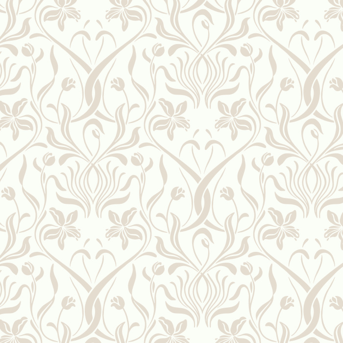 Transform your home into an elegant masterpiece with our Iris Nouveau Peel and Stick Removable Wallpaper.