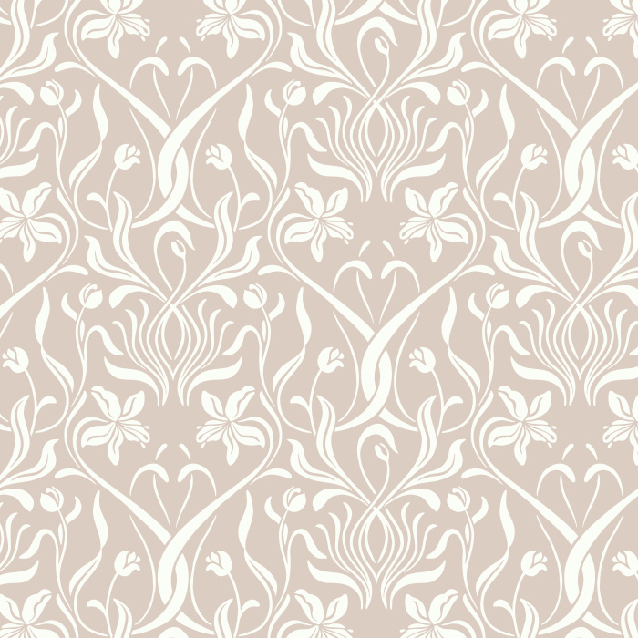 Transform your home into an elegant masterpiece with our Iris Nouveau Peel and Stick Removable Wallpaper.
