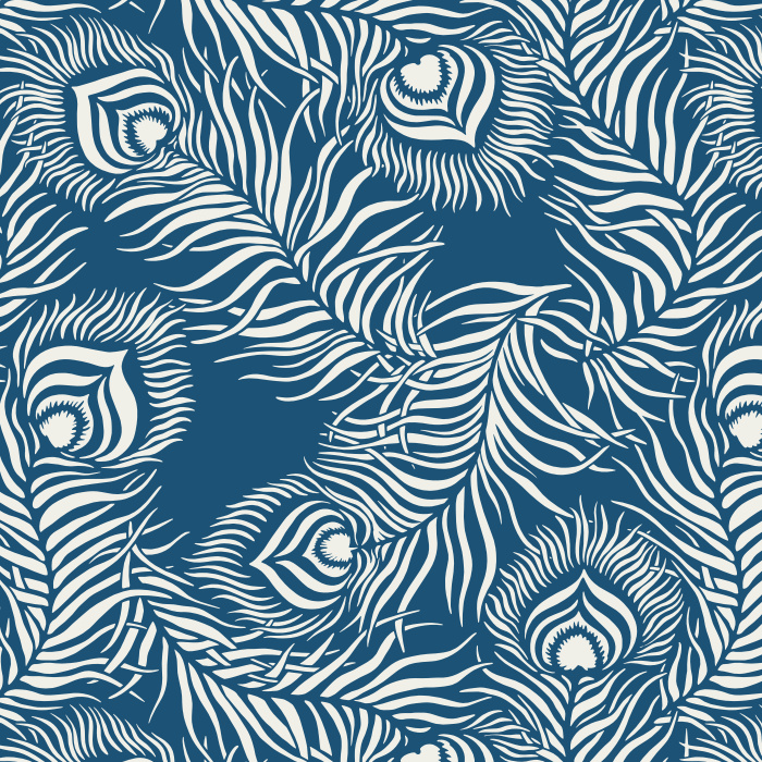 Completely transform your space with our Peacock Tranquility Peel and Stick Removable Wallpaper.