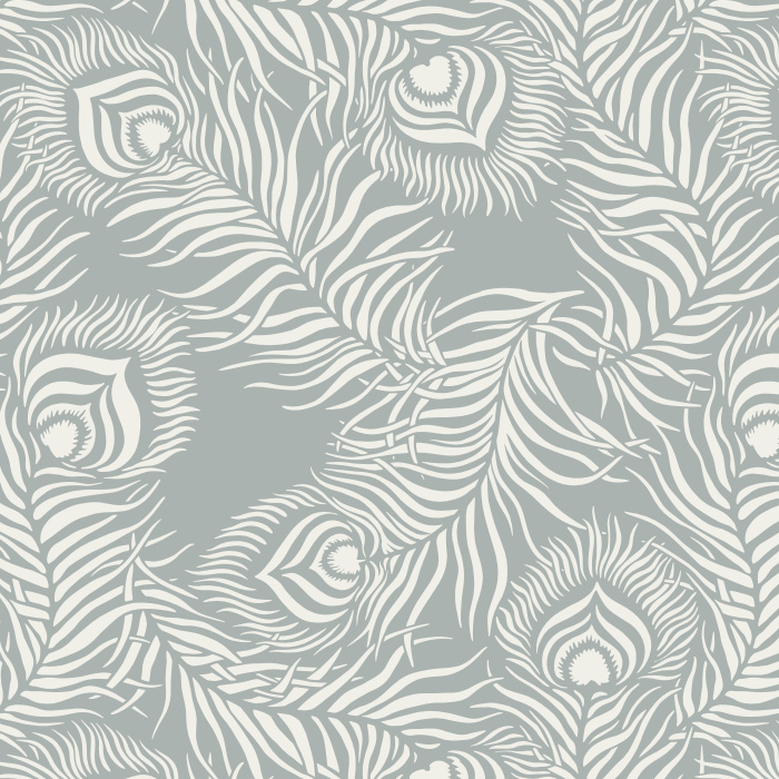 Completely transform your space with our Peacock Tranquility Peel and Stick Removable Wallpaper. 