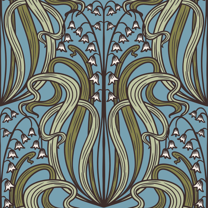 Reinvent your space with our Lily of the Valley Peel and Stick Wallpaper.