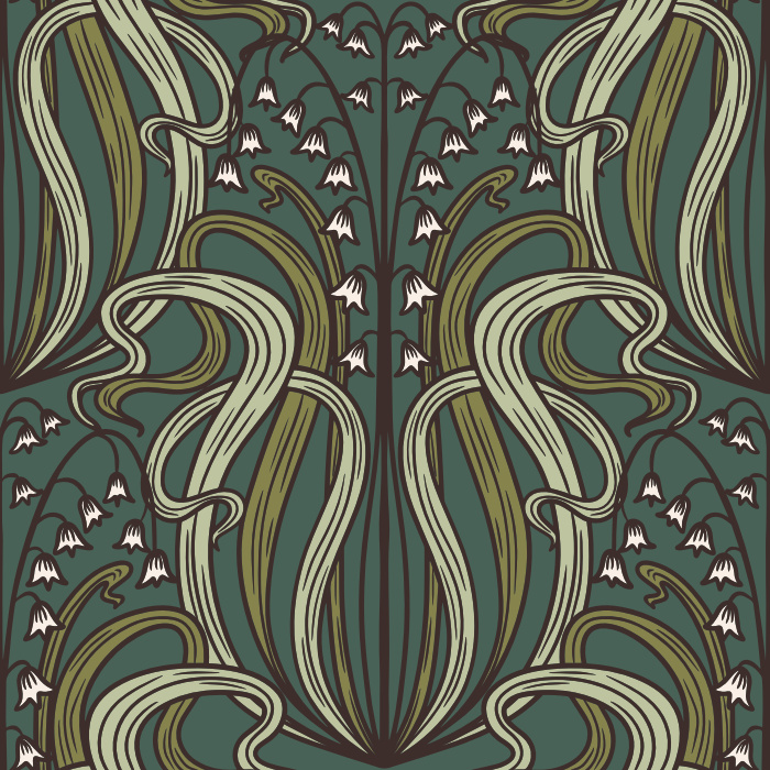 Reinvent your space with our Lily of the Valley Peel and Stick Wallpaper.