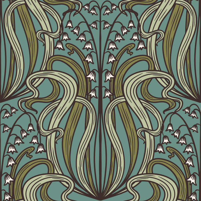 Reinvent your space with our Lily of the Valley Peel and Stick Wallpaper.