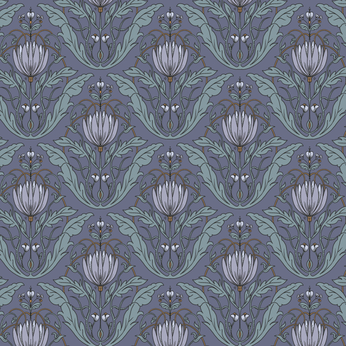 Our Protea Pattern Peel And Stick Removable Wallpaper will surely add a classy vintage touch to any wall in your home.