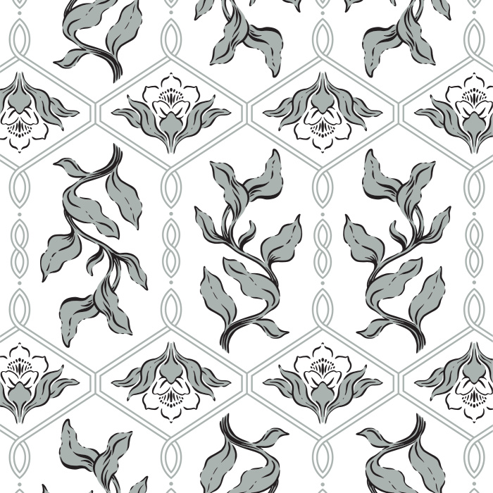 Add a vintage accent wall to any room in your home with our Nouveau Trellis Peel And Stick Removable Wallpaper.