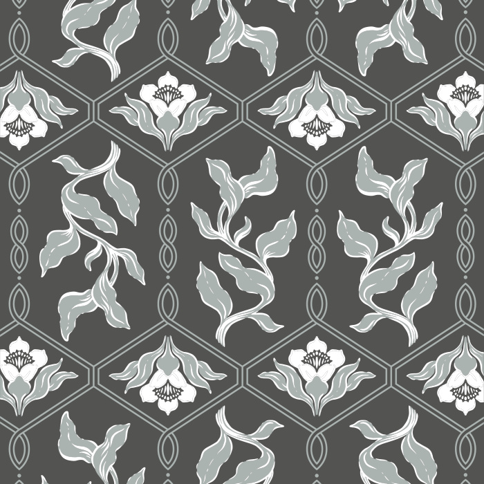 Add a vintage accent wall to any room in your home with our Nouveau Trellis Peel And Stick Removable Wallpaper.