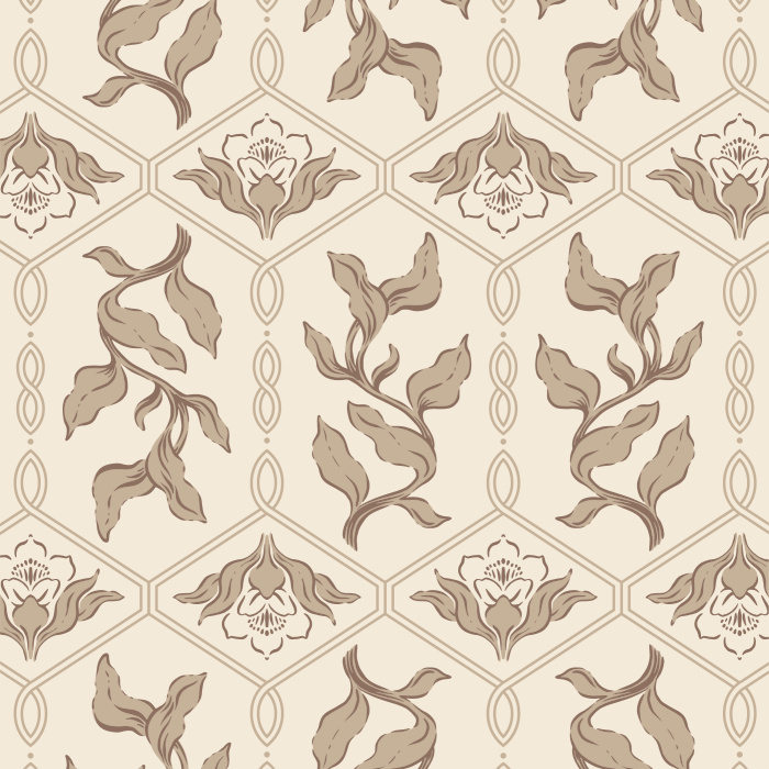 Add a vintage accent wall to any room in your home with our Nouveau Trellis Peel And Stick Removable Wallpaper.