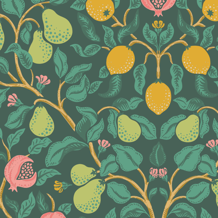 Turn any wall into a beautiful statement with our Bountiful Orchard Peel and Stick Removable Wallpaper. 