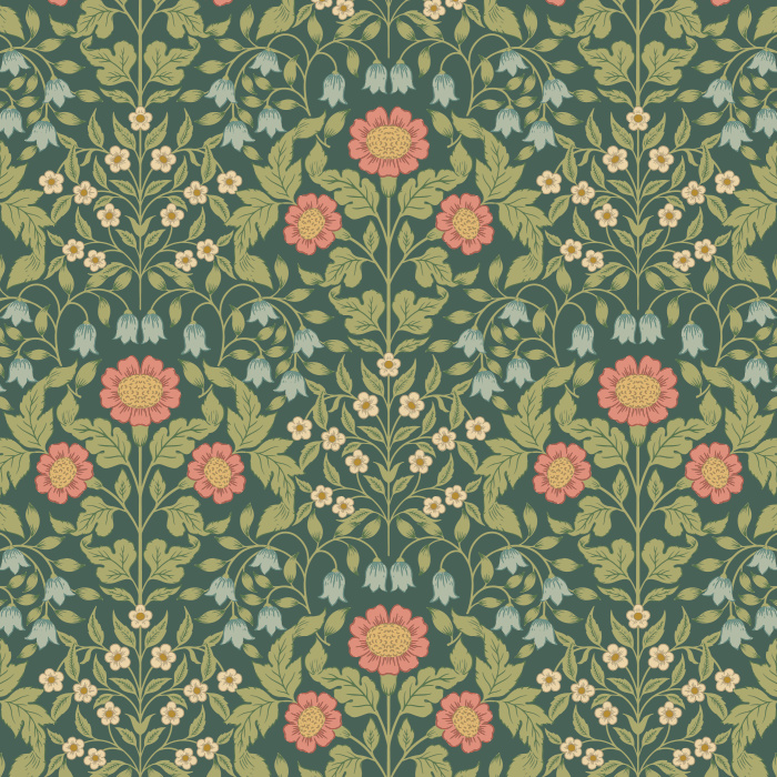 Bring the feel of nature to any wall in your home with our Garden Nouveau Peel And Stick Removable Wallpaper.