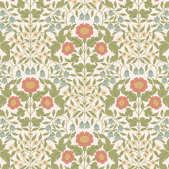Bring the feel of nature to any wall in your home with our Garden Nouveau Peel And Stick Removable Wallpaper.