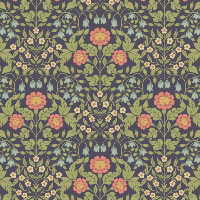 Bring the feel of nature to any wall in your home with our Garden Nouveau Peel And Stick Removable Wallpaper.