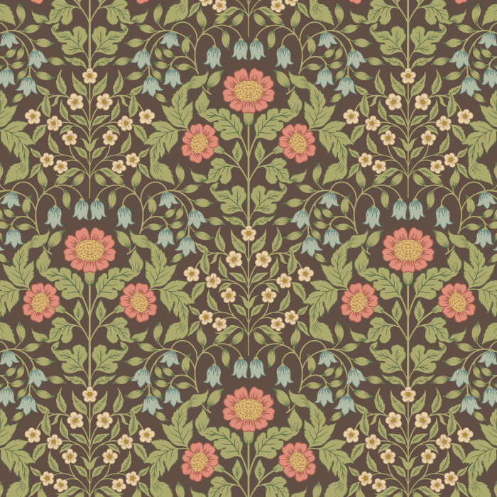 Bring the feel of nature to any wall in your home with our Garden Nouveau Peel And Stick Removable Wallpaper.