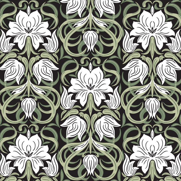 Our Floral Sickle Leaves Peel And Stick Removable Wallpaper brings an elegant touch of nature to any wall in your home.