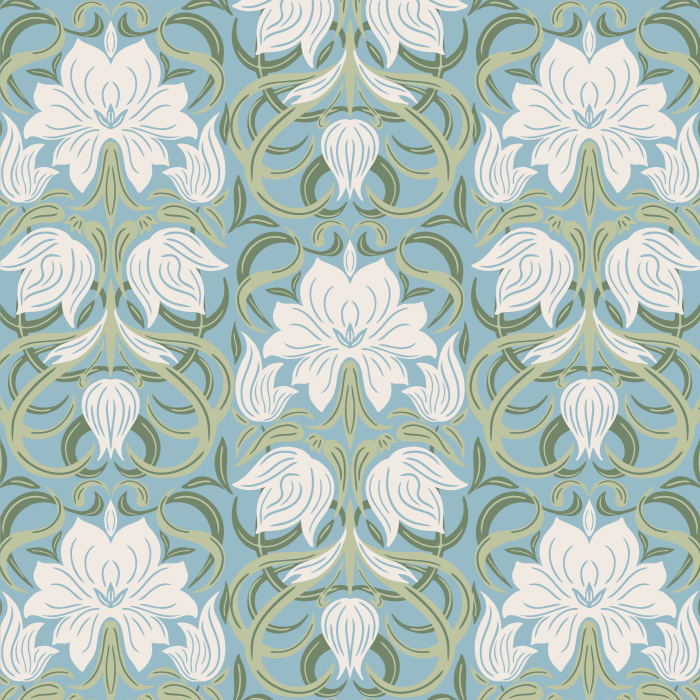 Our Floral Sickle Leaves Peel And Stick Removable Wallpaper brings an elegant touch of nature to any wall in your home.