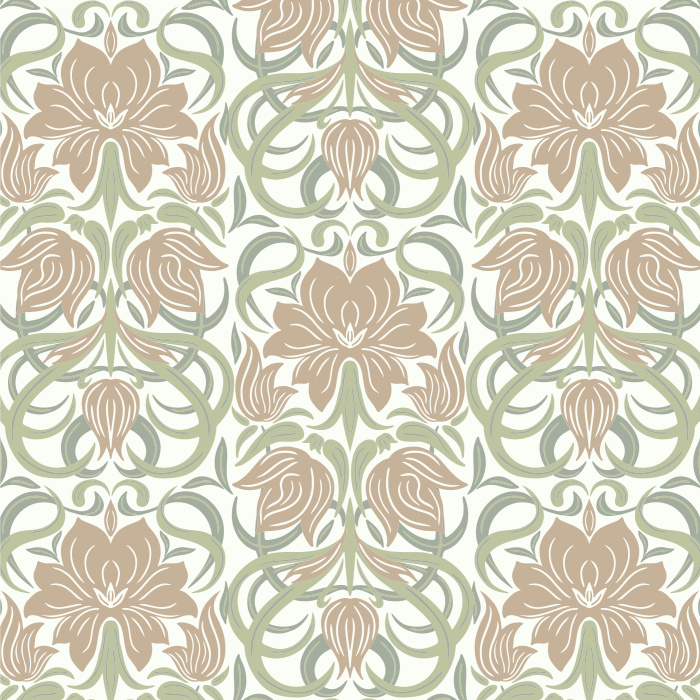 Our Floral Sickle Leaves Peel And Stick Removable Wallpaper brings an elegant touch of nature to any wall in your home.
