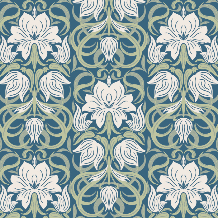 Our Floral Sickle Leaves Peel And Stick Removable Wallpaper brings an elegant touch of nature to any wall in your home.